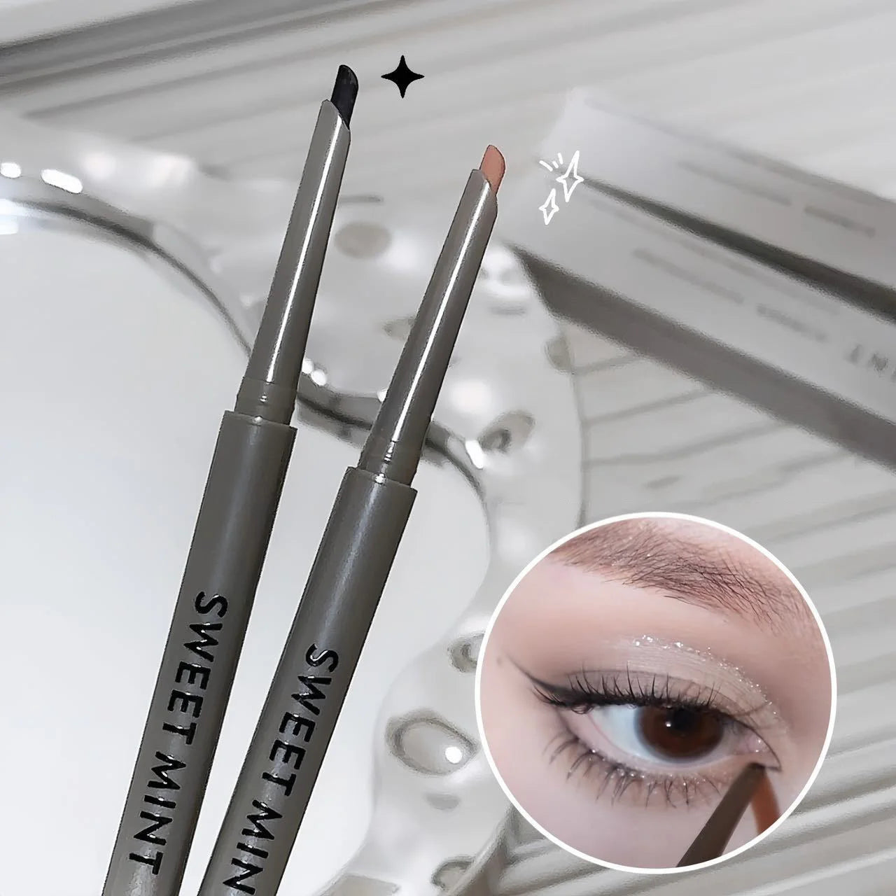 Sexy Rose Red Eye Liner Pencil Natural Matte Wine Red Lying Silkworm Eyeliner Easy To Color Waterproof Eye Make Up Cosmetics 1pc