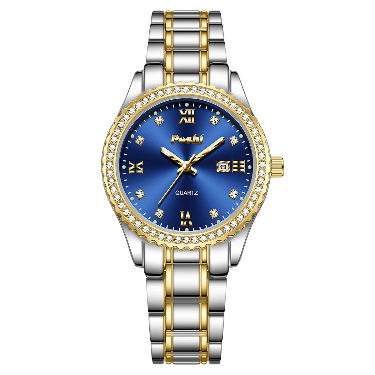 POSHI 990 Fashion Women Watch Elegant Business Quartz Wristwatch Lady Casuan Dress Watches With Date Display Original Clock