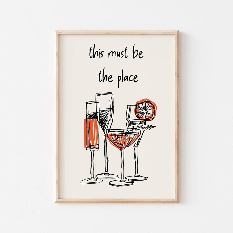 Vintage Cocktail Mojito Wine Club Bar Drinks Wall Art Canvas Painting Nordic Posters And Prints Wall Pictures For Living Room