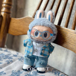 Labubu Summer Shirt & Ripped Jeans - Cool Casual Outfit for 17cm Vinyl Dolls with a Trendy Summer Vibe