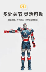 Marvel Avengers ZD Toys Iron Man MK3 MK1 MK6 MK7 MK5 Tony Stark Iron Patriot War Machine Action Figure Ironman Collect Toy Gift
