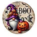 Halloween-Themed Hanging Sign (1 Piece) - Features Pumpkin & Gnome Patterns | Perfect for Halloween Decor, Homes, Offices,