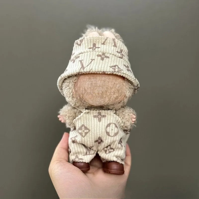 Only clothes are suitable for LABUBUBU, LABUBUBU, baby clothes, 17cm pendants, plush toys, fashion clothes, suits and skirts.