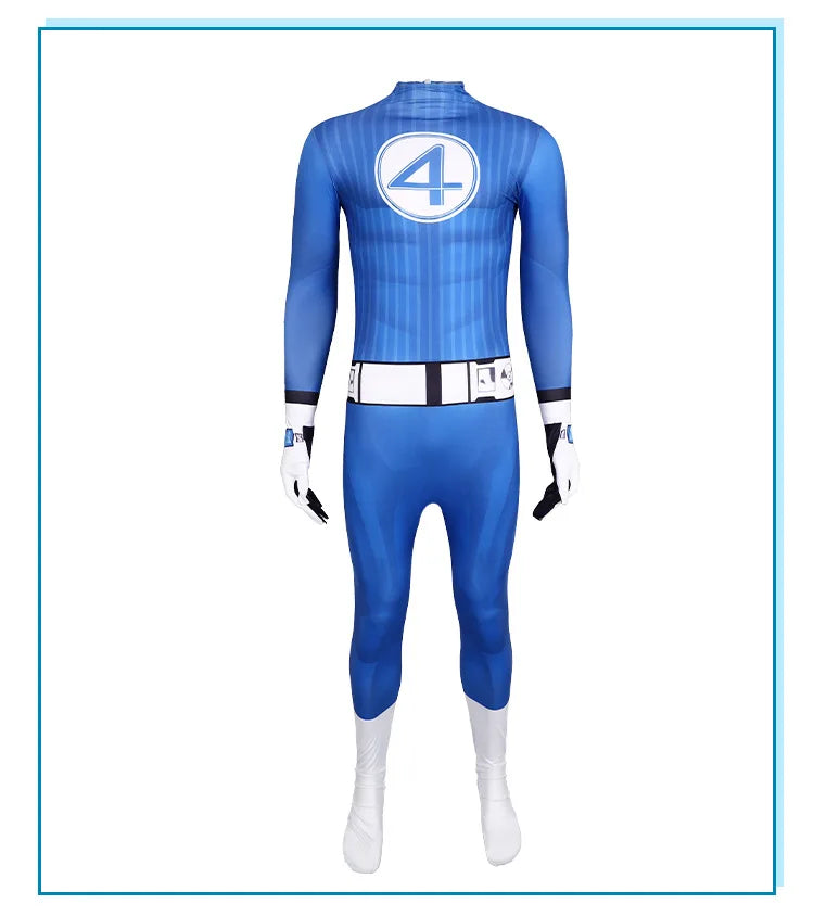 Fantastic Four Thunderbolt Fire Jonathan Cosplay Costume Mister Fantastic Halloween Carnival Party Christmas Play Role Clothing