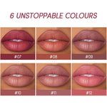 USHAS 12 Color Matte Lipstick Set Long-lasting Waterproof Lipstick + Lip Liner Set Easy Coloring Non-Stick Cup Lip Makeup Suit