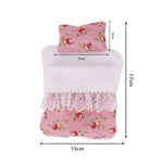 17cm Mini Doll's Accessories Set For Labubu Doll Pop 3Pcs/Set Bed+Quilt+Pillow Pajamas Sleeping Bag Dollhouse Gift,Girl's Toys