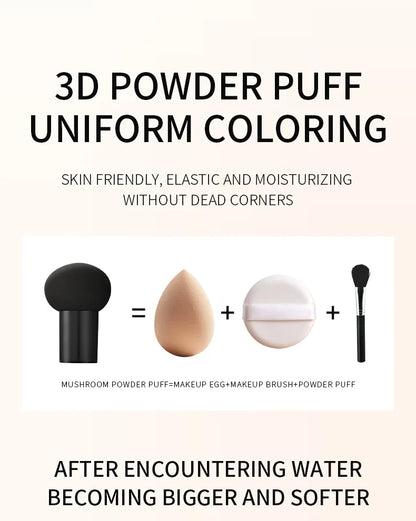 Mushroom Head Air Cushion CC Cream Foundation Concealer Oil-control BB Cream Whitening Face Base Makeup Cosmetics Moisturizing