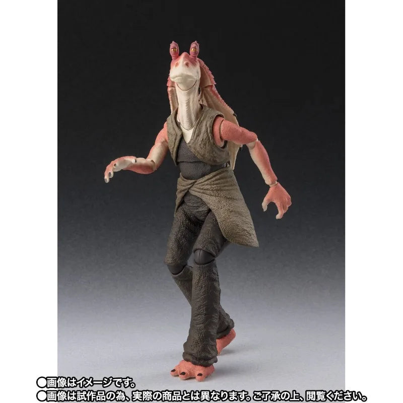 Bandai Original Genuine Anime Star Wars: Episode The Phantom Menace Jar Jar Binks S.H.Figuarts 16cm Model Action Figure Toy Gift