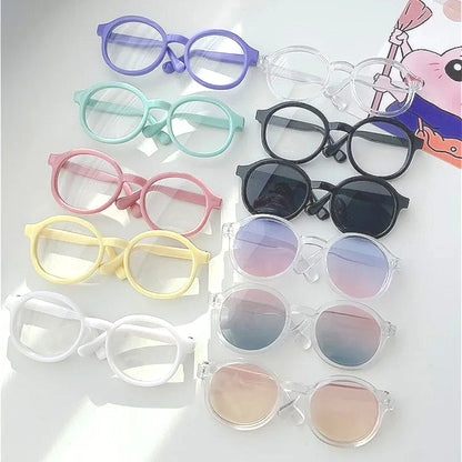 Fashionable Plastic Glasses For Labubu 3.0 Colorful Glasses Mix Match Doll Ornament  Accessories Macaron BJD