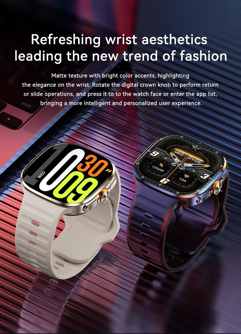 New M99 smartwatch Android - Bluetooth dual system 4G SIM 2.4'' 720*720 HD AMOLED Screen 190° Camera GPS WIFI NFC samrt watch