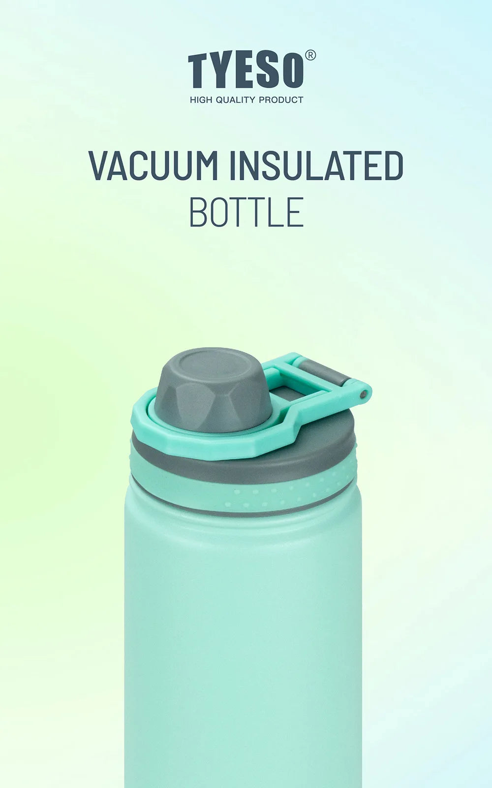 Tyeso 530/750ML Thermos Bottle Stainless Steel Vacuum Flask Travel Cup Insulated Water Bottle Sport Thermal Cup Mug Hot Cold Mug