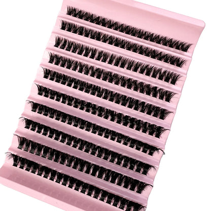 300/120PCS 5D Fluffy Cluster Lashes 30D-100D Natural Thick Eyelash Clusters Individual Lashes DIY Eyelashes Extension Makeup