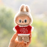 17cm Cute Mini Plush Doll'S Clothes Outfit Accessories For Korea Kpop Exo Labubu Idol Dolls Sweater Clothing DIY Kids Girl Gift
