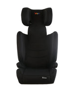 I-Size child seat booster 100-150cm with ISOFIX | Adjustable headrest & 3-point strap | ECE R129 Certified (black)