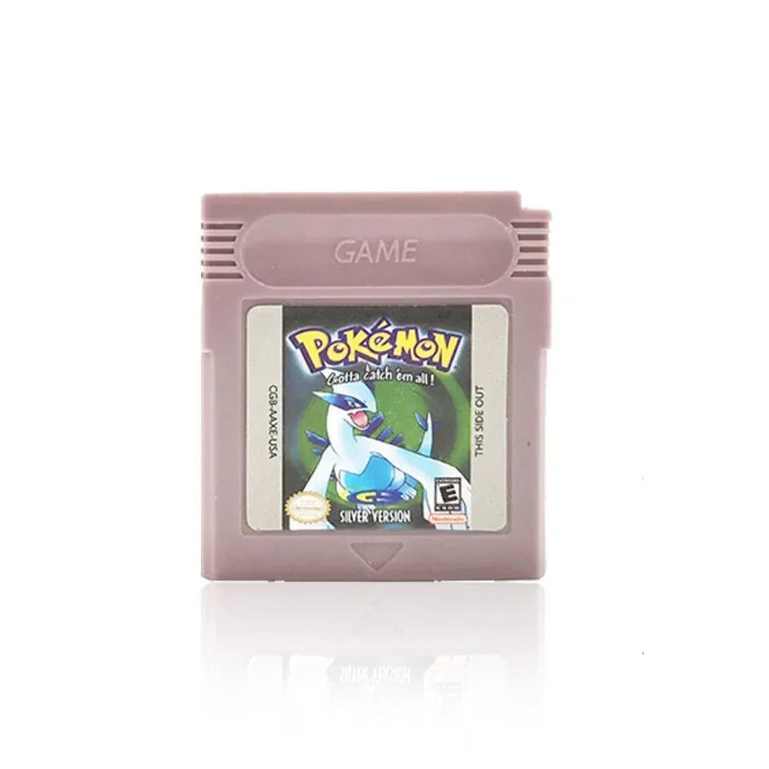 GBC Pokémon Game Cartridges – Red, Yellow, Blue, Crystal, Gold, Silver, Soul Crystal, Orange | 16-Bit Video Game Console Card & Gift Toy