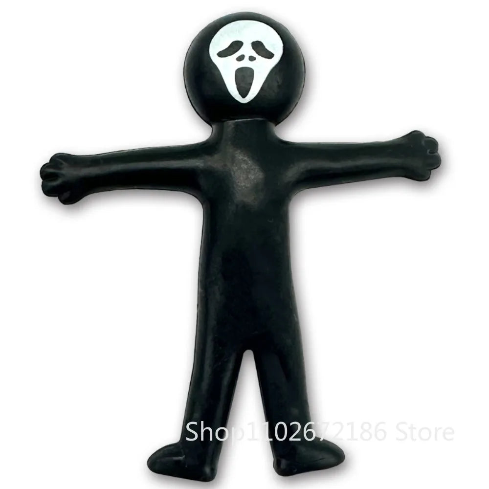 12/24/36 Pcs Mini Colorful Stretching and Reducing Stress Little People Halloween Birthday Party Gift Carnival Gift Pack Filler