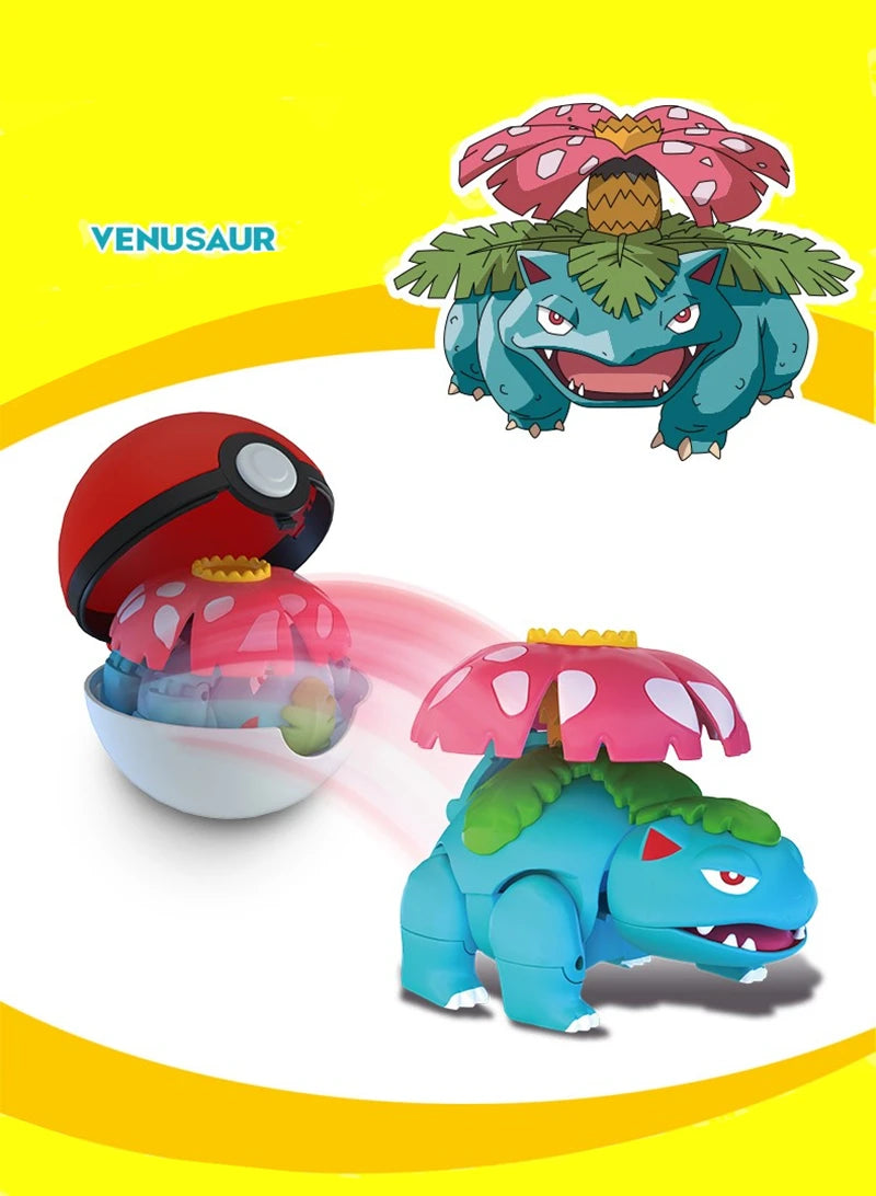 Pokemon Figures Toys Pocket Monsters Ball Model Pikachu Gengar Pokeball Dragonite Snorlax Pokeball Action Figures Toy