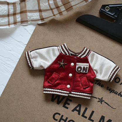 Mini Doll'S Clothes Outfit Accessories For Korea Kpop Exo 15-17cm Labubu V1 V2 Baseball jersey pants shoes camera Clothing Gift