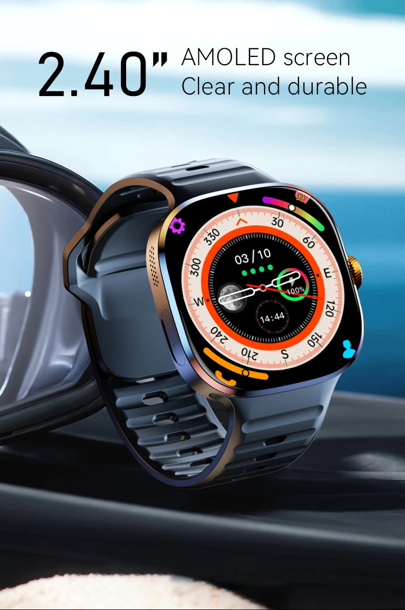 New M99 smartwatch Android - Bluetooth dual system 4G SIM 2.4'' 720*720 HD AMOLED Screen 190° Camera GPS WIFI NFC samrt watch