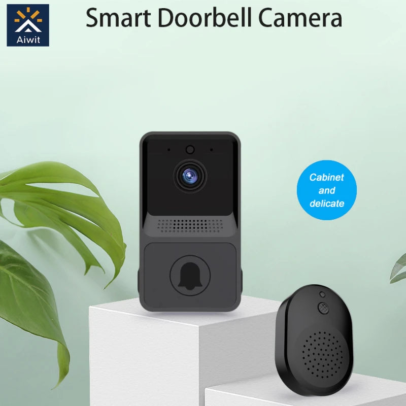 Outdoor WiFi Smart Home Camera Video Doorbell Security Door Bell Night Vision Video Intercom Wireless Button Household Doorbell