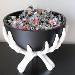 Halloween Candy Bowl Gothic Skeleton Hands Candy Storage Holder Multifunctional Halloween Organizer Holder Scary Home Decoration