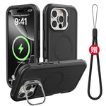 3 IN1 Military Heavy Support Hanging Rope Case For IPhone 16 15 14 Plus 13 Pro Max for MagSafe Magnetic Shockproof Cover