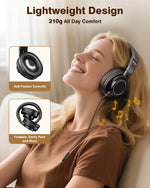 New Bee Wired Professional Studio Pro 50 DJ Headphones With Microphone Over Ear Hi-Res Studio Monitor Music Headset Earphone