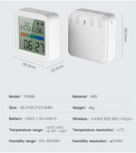 Tuya WIFI Temperature Humidity Sensor Hygrometer Thermometer Smart Home Backlight Smart Life Support Alexa Google Assistant