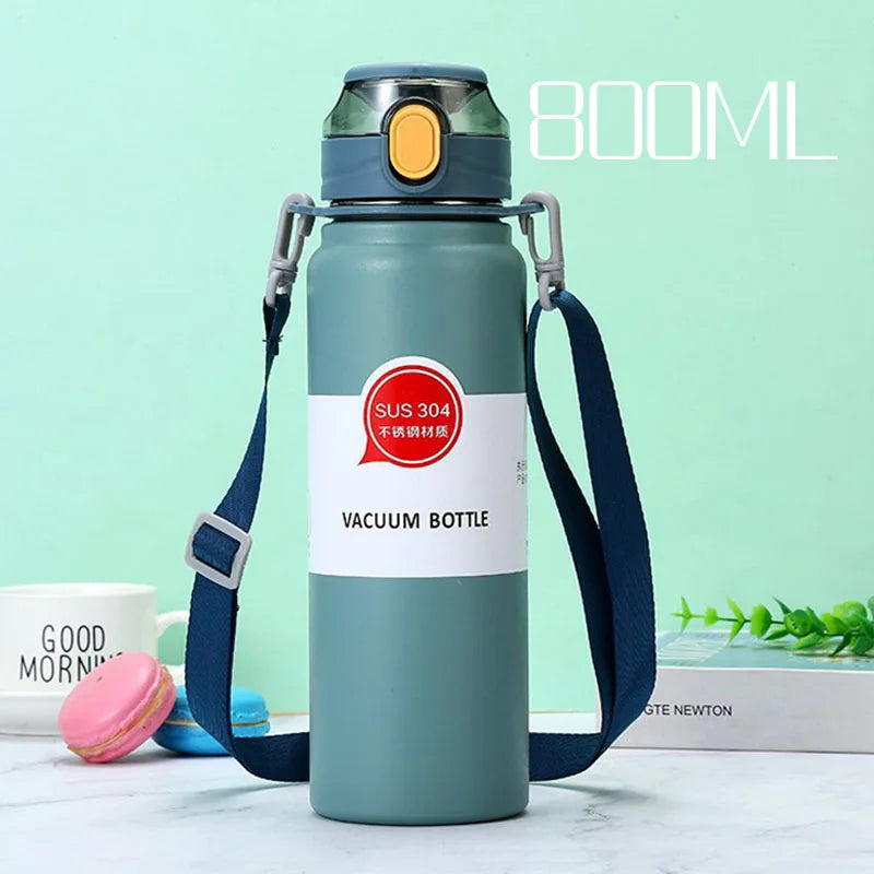 Stainless Steel Thermo Bottle Thermal Water Bottle Large Capacity Tumbler Portable Cold Hot Drinks Thermos Cup Fitness Cold Hot