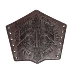 Medieval PU Leather Gauntlet Wristband Medieval Arm Bracers Punk Bracer Wrist Guards for Halloween Warrior Knight Photo Props