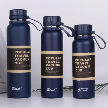 650ML 850ML 1100ML Thermos Double Stainless Steel Sport Vacuum Flask Outdoor Climbing Fitness Thermal Bottle Tea Insulation Cup
