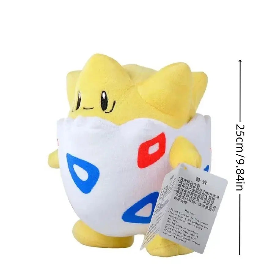 Pokemon Kawaii Togepi Stuffed Toys Cartoon&Cute Plush Dolls Throw Pillow Birthday Gift for Kids Upgrade Bigger Shape