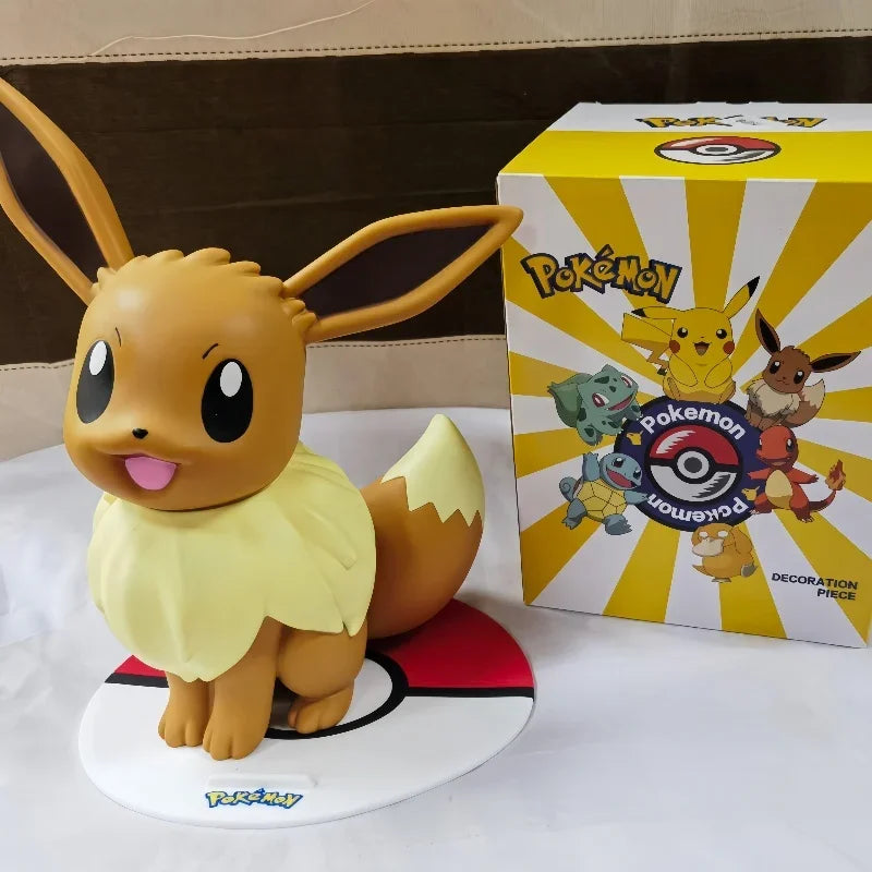 2025 Hot Pokemon Pikachu Doll Model Large Figure Charmander Eevee Porkby Squirtle Ornament Figurine Younth Toys Collects Gifts