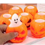 1/4/8PCS Halloween Pumpkins Stress Balls Slow Rebound Sensory Toys Trick Decompress Pumpkin Fidget Toys Party Favors Kids Adults