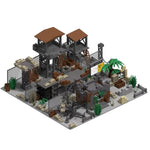 WW2 Military Army Soldiers World War 2 Military Base Observation Tower Model Assemble Building Blocks Bricks Children's DIY Toys