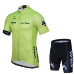 2025 STRAVA Cycling Jersey Set – Men’s Short Sleeve Pro Team Bike Clothing, Summer Road & MTB Bicycle Wear Maillot Ciclismo