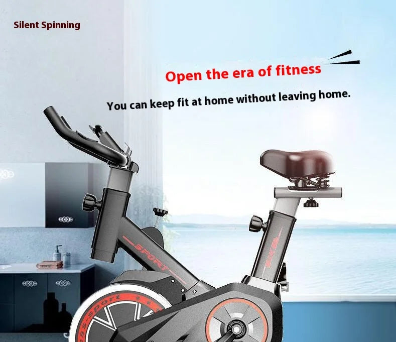 Ultra-Silent Indoor Fitness Bike For Weight Loss Home Use Steel Metal Gym Magnetic Brake System Spinning Bike