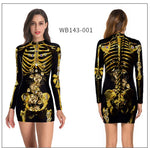 Women's Halloween Costume Dress Cosplay Nurse Costume Uniform Party Sexy Tight Skirt Dress For Female Skeleton Party Carnival