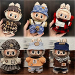 17cm Labubu Doll Clothes Capybara Cos Suit V1 V2 V3 Outfit Stylish Clothing Set for Plush Toy Dolls Accessories