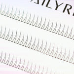 J Curl V Shape Black Under Eyelash Comic Eye Lashes Natural Bottom Lashes Soft Manga Eyelashes Bunches Eyelash Clusters Korean