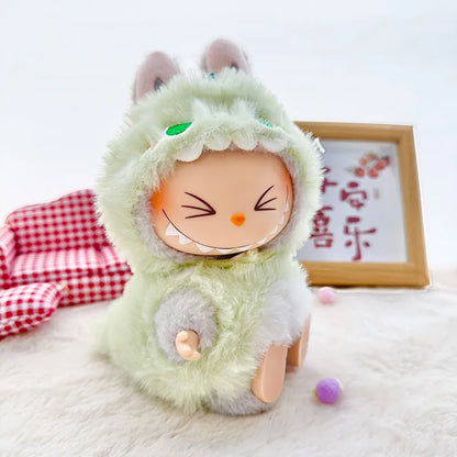 Labubu Doll Clothes Penguin Shark Bee Dinosaur Onesie - Cute Animal Jumpsuit for 17cm Pullip Blythe OB11 BJD