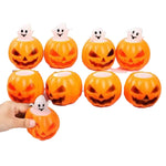 1/4/8PCS Halloween Pumpkins Stress Balls Slow Rebound Sensory Toys Trick Decompress Pumpkin Fidget Toys Party Favors Kids Adults