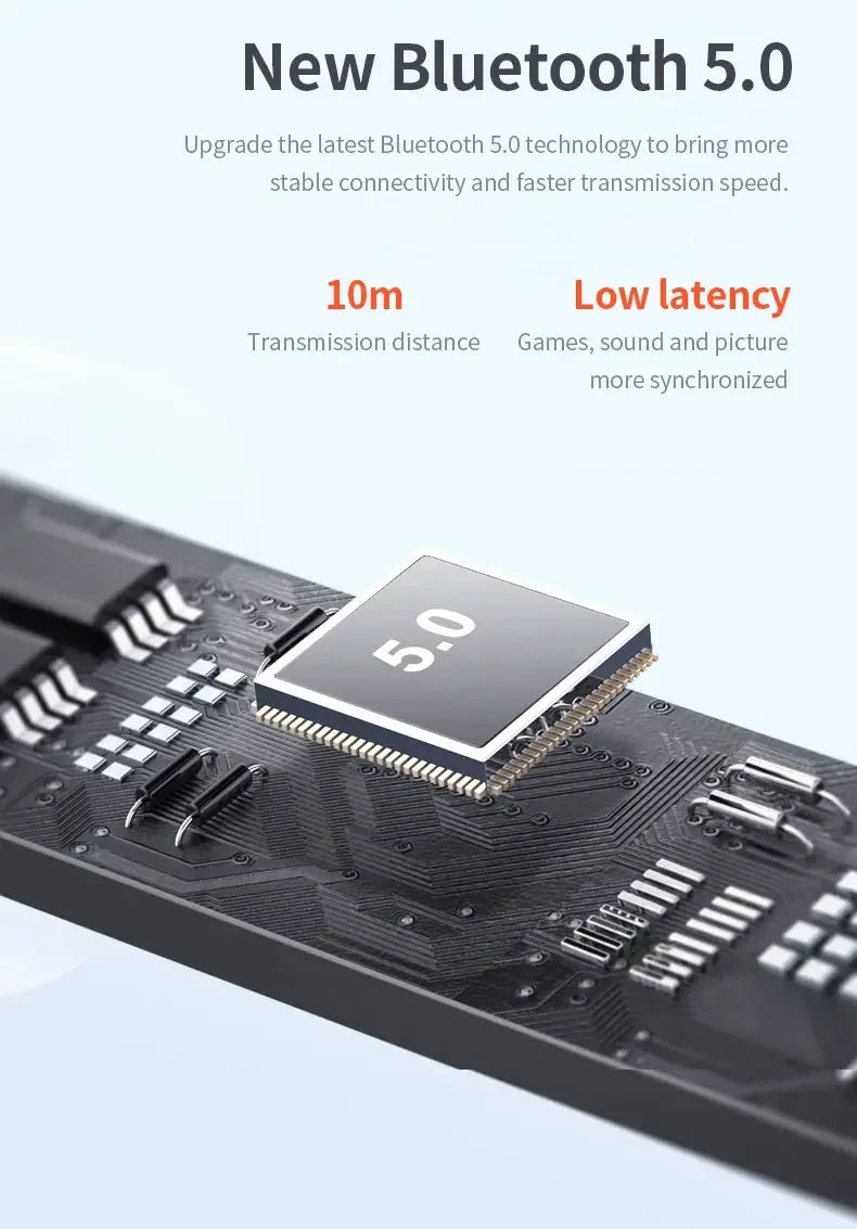 New LP40 NEW Bluetooth V5.0 Earphones Anti-sweat Lightweight Headphones Compatible With Smart Phone Laptop Computer Earbuds