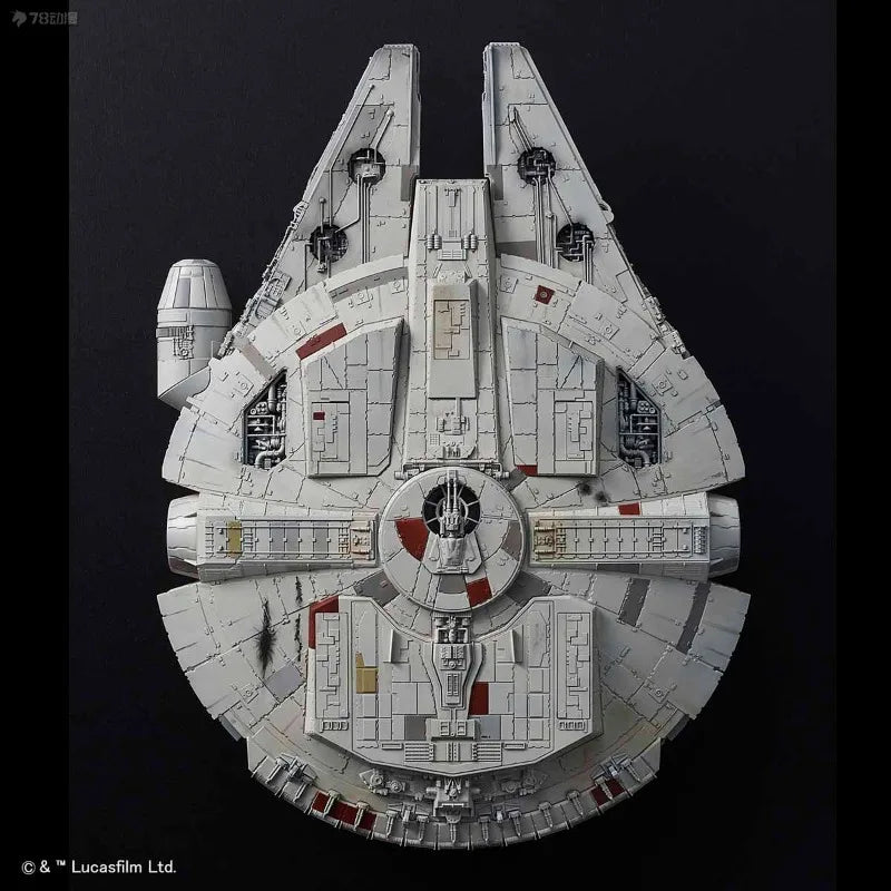 BANDAI Genuine STAR WARS Series Vehicle Series 1/144: Rise of The Millennium Falcon Skywalker Ver Assemble The Model Collect