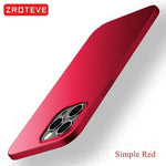 For iPhone17 Pro Max ZROTEVE Ultra Thin Matte Hard PC Cover For iPhone 17 16 e 16e 15 14 12 13 iPhone16 Plus iPhone13 Phone Case