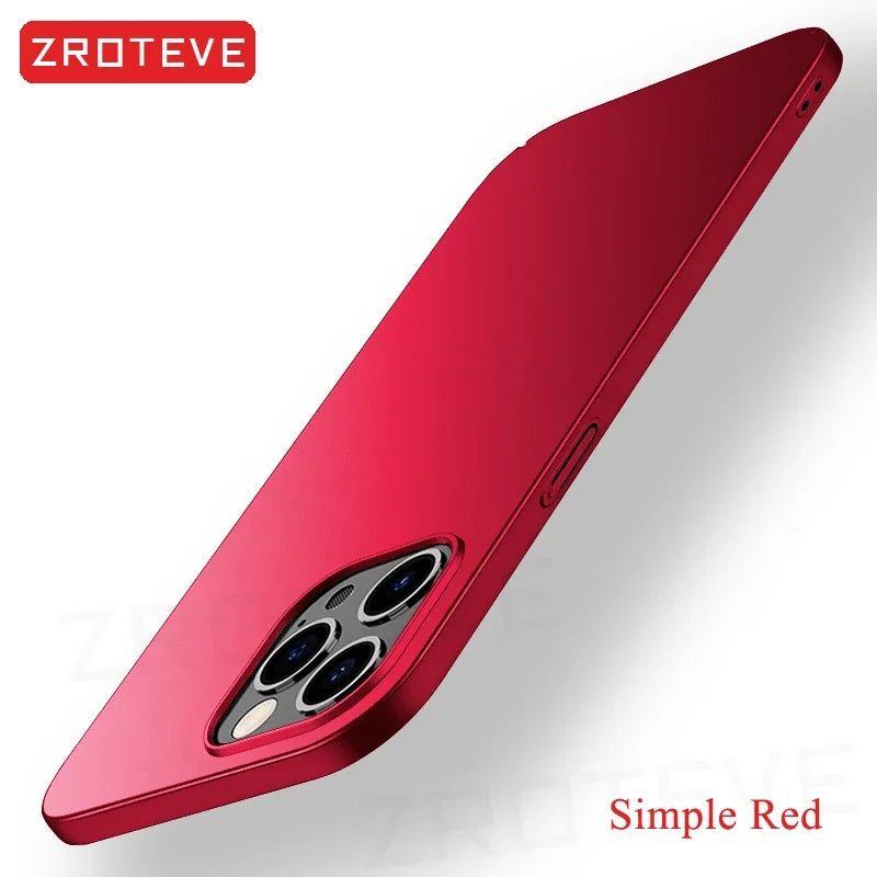 For iPhone17 Pro Max ZROTEVE Ultra Thin Matte Hard PC Cover For iPhone 17 16 e 16e 15 14 12 13 iPhone16 Plus iPhone13 Phone Case