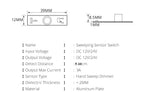 Smart Switch Module Sensor Motion Detector Finger Hand Sweep Sensor DC 12V 24V 3A Maximum 36W Power Light Switches