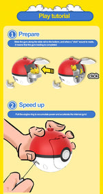 Pokemon spinning top ball toy action figure original Pikachu Charmander Squirtle Mew Eevee box gyro spin battle game poke child