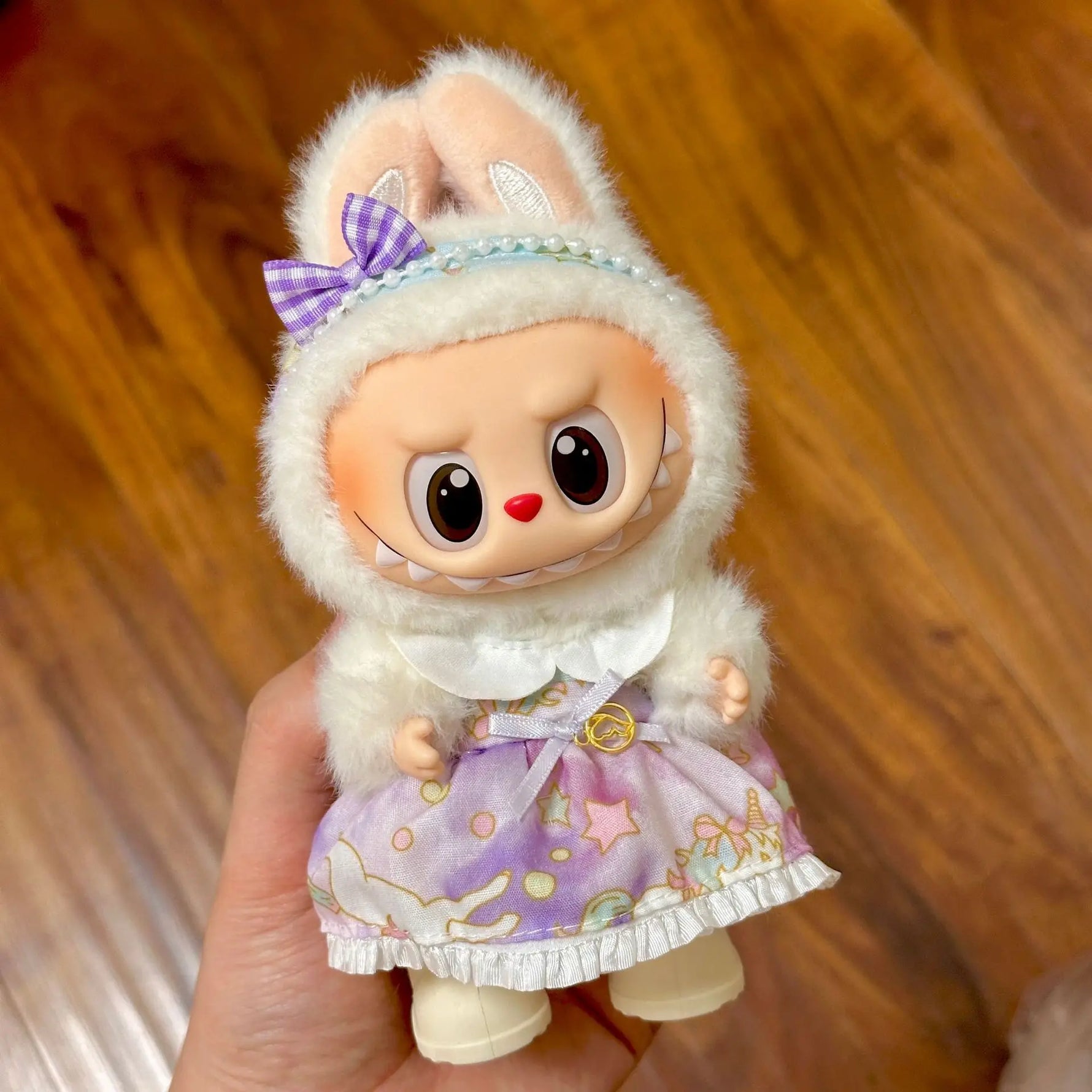 【Only Clothes】Mini Doll'S Clothes Outfit Accessories for Ropa Labubu and 10cm Cotton Doll Baby Replacement Clothes Clothing Gift