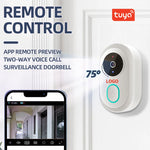 2025 Smart Doorbell Pro: Weatherproof, 1080P Video Intercom & Night Vision, Tuya App Alerts for Home Security Package